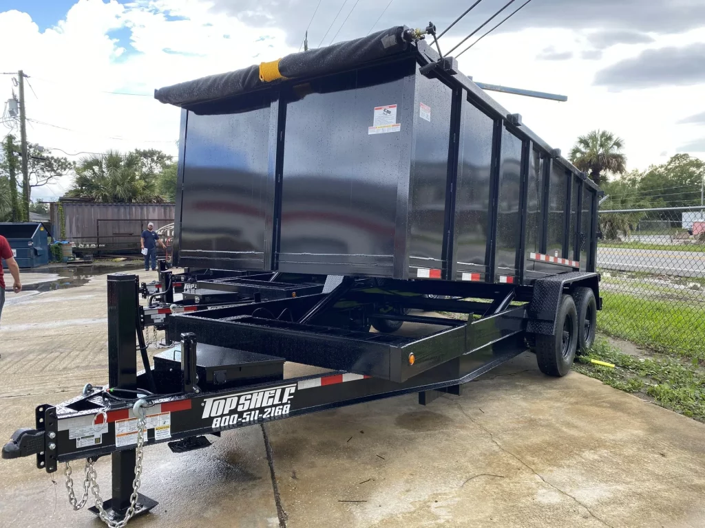 bumper pull dump trailer