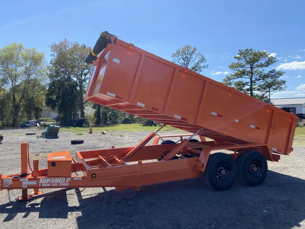 bumper pull dump trailer