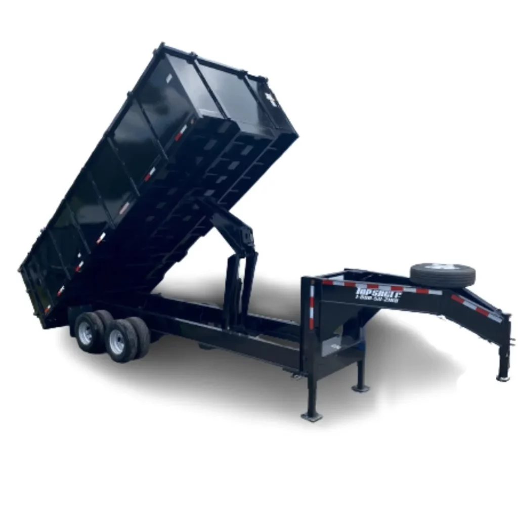 Gooseneck dump trailer