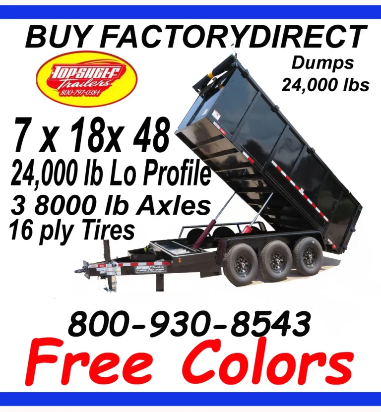 7×18 Dump Trailers
