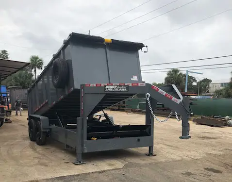 goose neck dump trailer