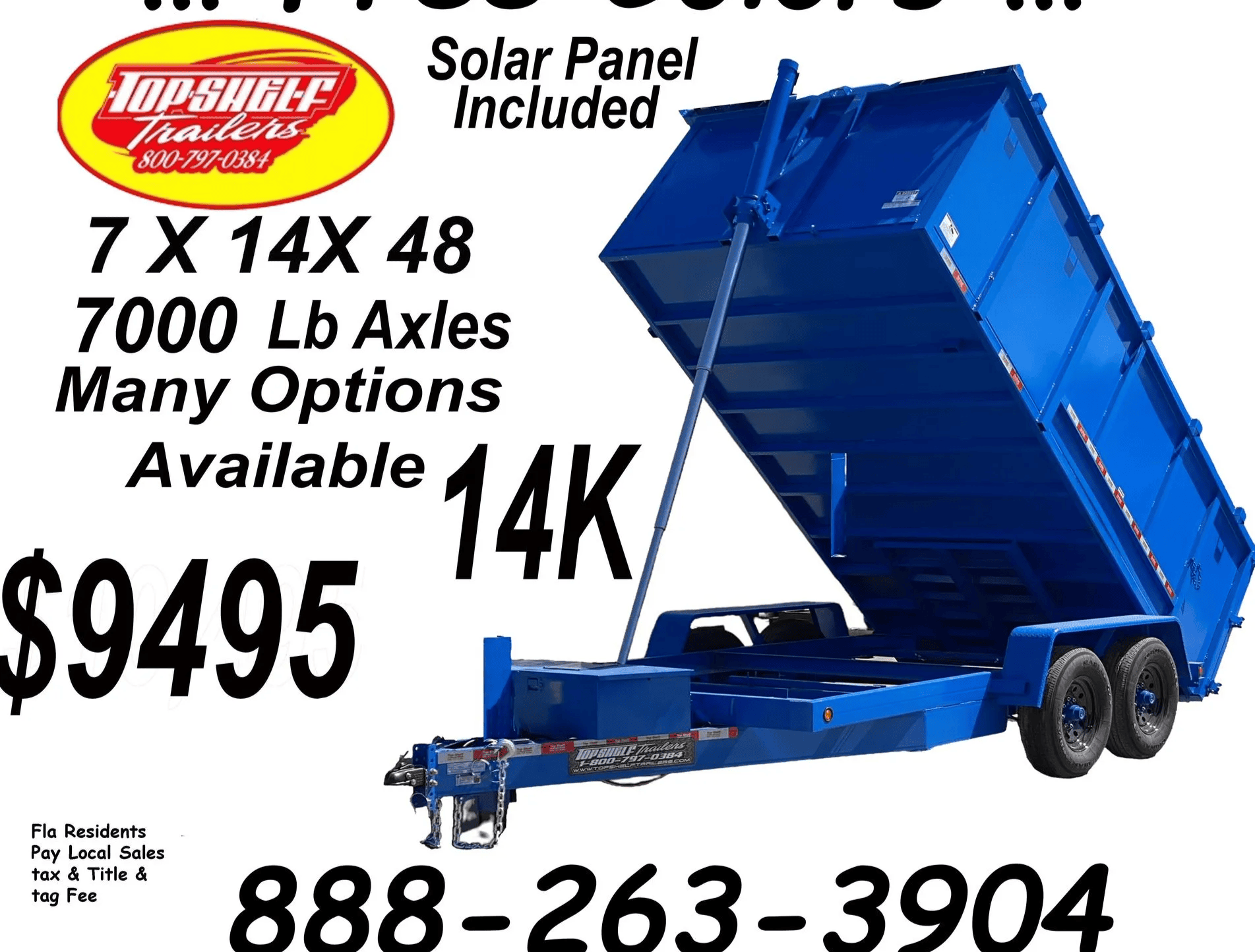 7×14 Dump Trailers
