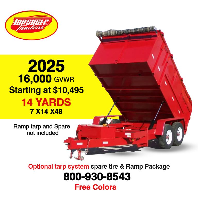 14,000 lb dump trailer