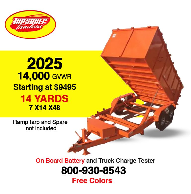 14,000 lb dump trailer